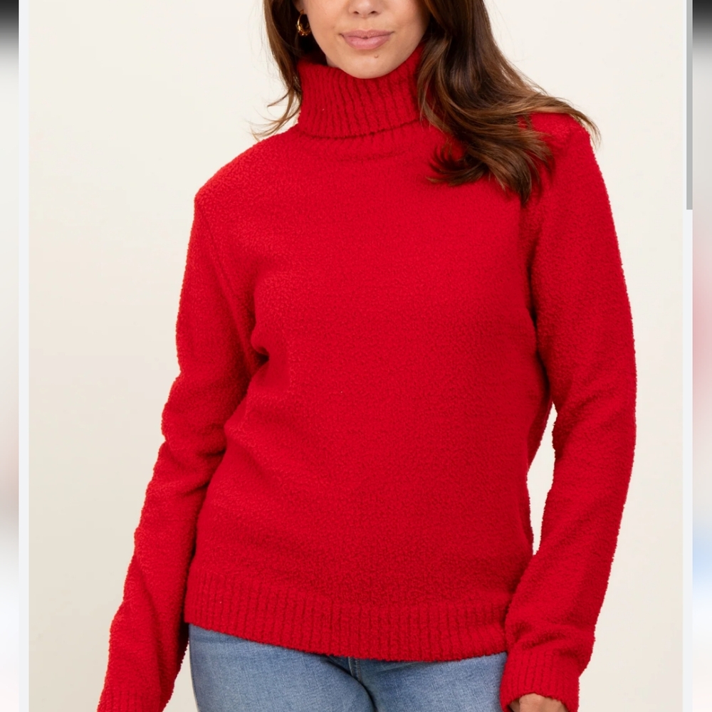 Worthington Red Cowl Neck Sweater with Cozy Fit Size XXL